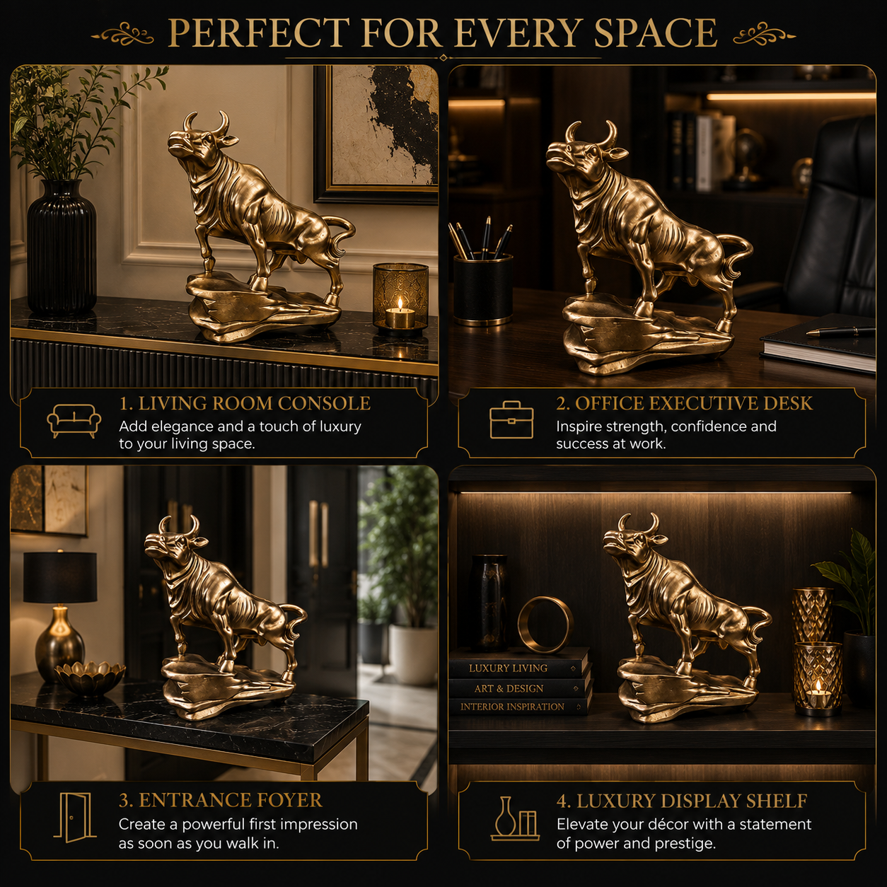The Rising Bull Luxury Showpiece