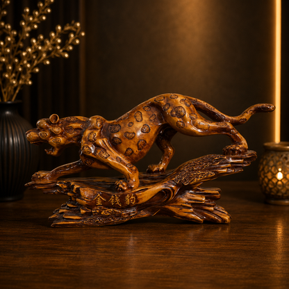 Prosperity Leopard Sculpture