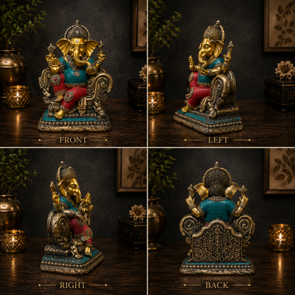 Divine Lord Ganesha Luxury Idol