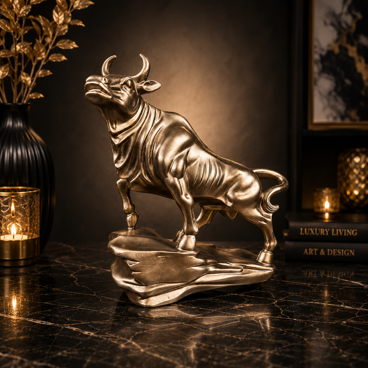 The Rising Bull Luxury Showpiece