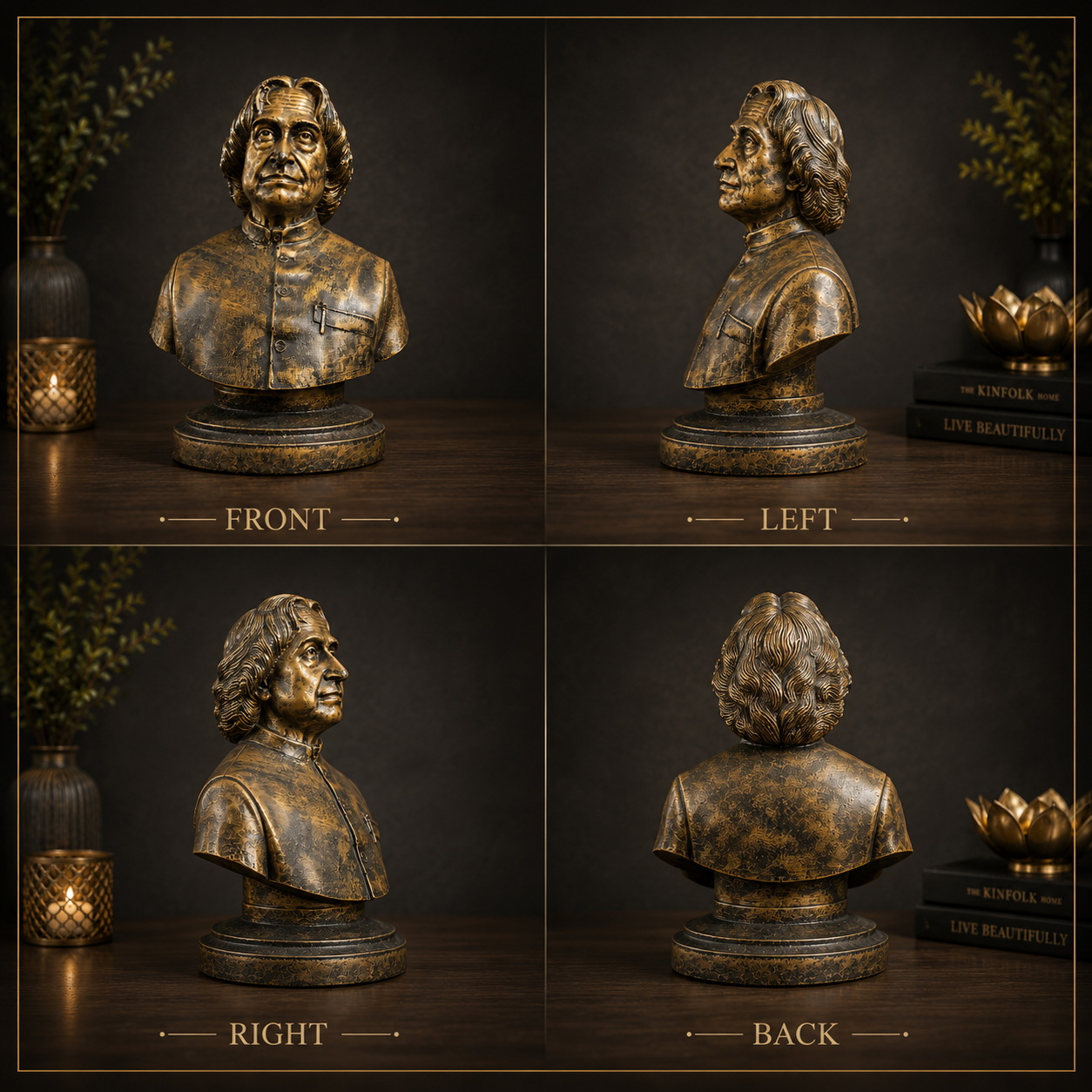 Dr. A.P.J. Abdul Kalam Inspirational Bust Sculpture