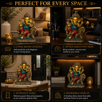 Divine Lord Ganesha Luxury Idol