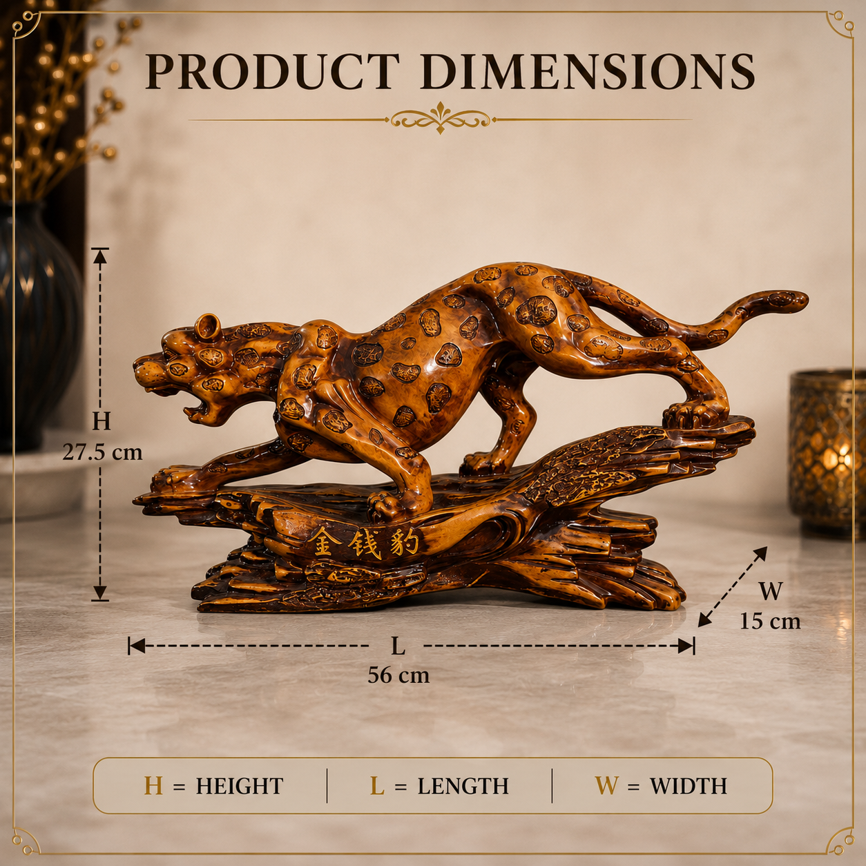 Prosperity Leopard Sculpture