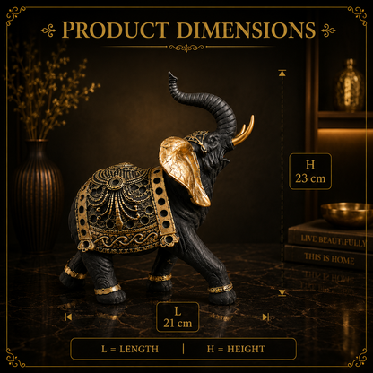 Royal Elephant Duo Luxury Showpiece