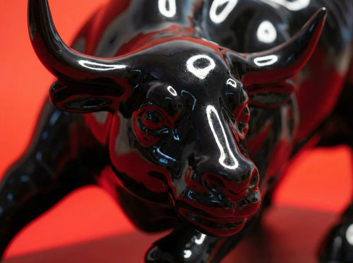 The Rising Bull Luxury Showpiece | Symbol of Strength, Success & Wealth