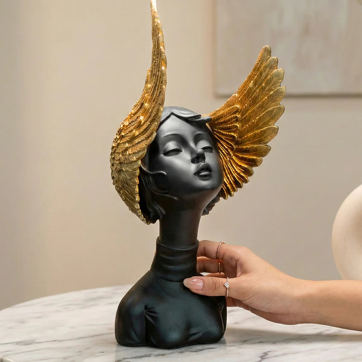 Celestial Winged Lady Luxury Sculpture